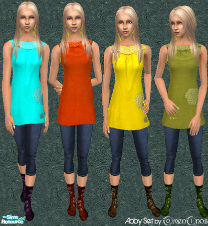Sims 2 — Abby Set by omeninos — a casual outfit