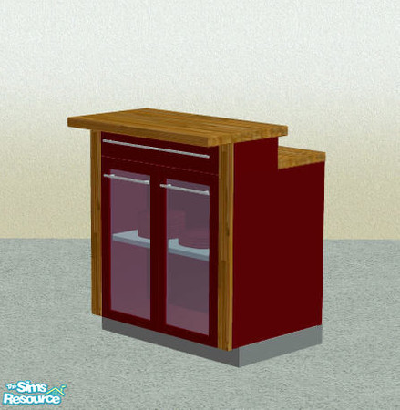 Sims 2 — Kitchen Mondo Cayenne - Bar with Glassdoors by Sasilia — 