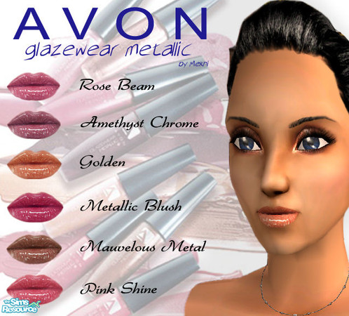 Sims 2 — AVON glazewear metallic set by Mekhi — Six lip glosses from Avon :] I\'m waiting for your comments!! Enjoy!