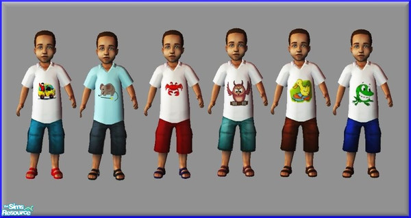 Sims 2 — Playtime by elainearora — Seeing how popular my previous tee shirts for toddlers were I decided to make some