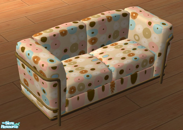 Sims 2 — Retro look sofa by lolaatje — Quite modern sofa has been recolored to a retro look. Enjoy!