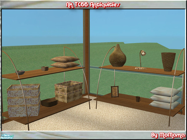 Sims 2 — NK TC66 Antiquities by MoMama — A nice set of deco objects with the look and feel of antiques.