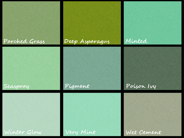 Sims 2 — Green Carpets Set 2 by portiapudding — Few more green carpets of various shades.