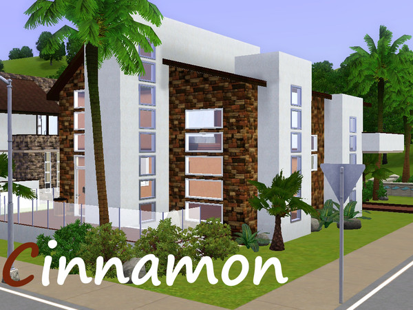 Sims 3 — Cinnamon by david78522 — Intense, passionate, with a self-essence. like cinnamon! this beachside house of modern
