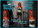 Sims 3 — teen female screamo by blizra2 — More band shirts for teen girls