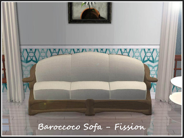 Sims 2 — Baroccoco Sofa Wood Recolours - Fission by portiapudding — There are 10 wood recolours of the Baroccoco 3 Seat