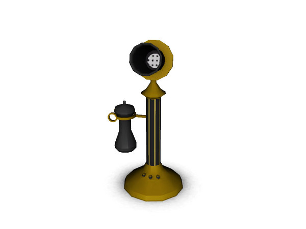 Sims 3 — Antique Candlestick Phone by Cyclonesue — Forerunner to the iPhone - but what - no texting? No Apps?! Proper use