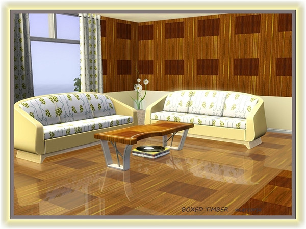 Sims 3 — Boxed Timber pattern by marcorse — Boxed Timber is a decorative wood pattern