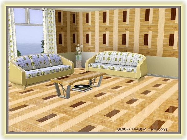 Sims 3 — Boxed Timber 5 pattern by marcorse — Boxed Timber 5 is a decorative wood pattern