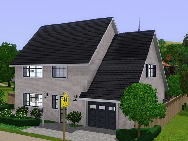 Sims 3 — Holly by dorienski — A traditional family home with a contemporary interior. Downstairs is a cosy living, dining