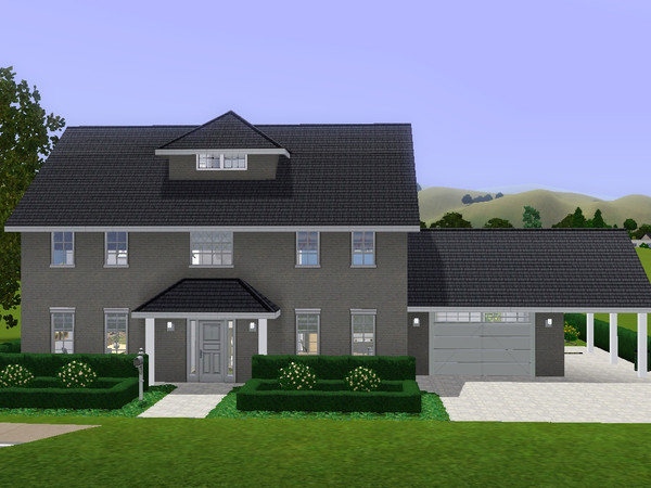 Sims 3 — Kitty by dorienski — An American manor with spacious living and dining area, kitchen with breakfast nook,