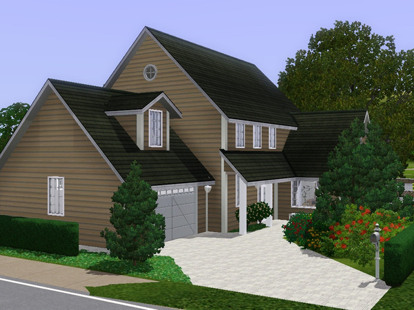Sims 3 — Luc by dorienski — An American style family home with living and dining area, kitchen with breakfast nook,