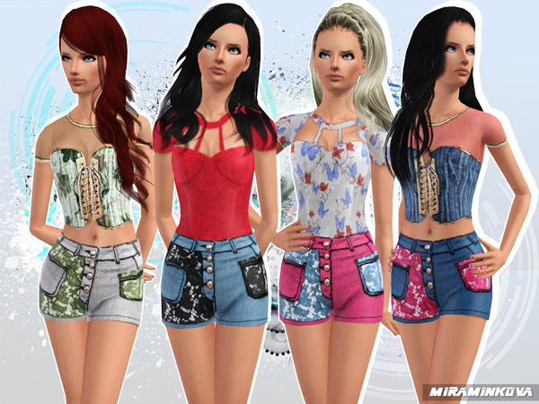 Sims 3 — RebelS by miraminkova — Get an awesome style with one of these stylish outfits. Upgrade your wardrobe!
