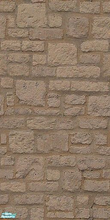 Sims 2 — Castle Stone_Cappuccino by debitcard — Give your home the \'castle look\' with this rustic stone wall.
