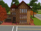 Sims 3 — Townhouse With Modern Interior by green_geek — A roomy townhouse set over 4 floors and decorated throughout.