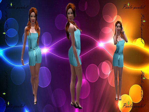 Sims 3 — H13:34  by paulo-paulol — Dress by paulo-paulol for young adult/adult. Repainting options: purple, red,