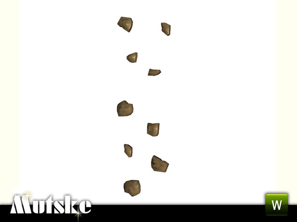 Sims 3 — Wall Elements Rocks by Mutske — Just to make your wall more mediterranean. 3 recolorable parts. Made by