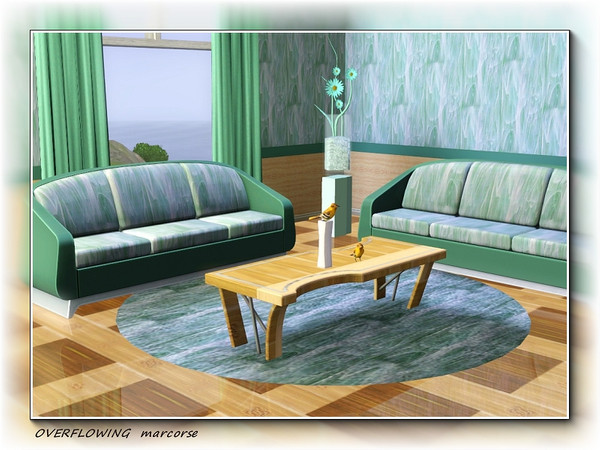 Sims 3 — Overflowing pattern by marcorse — Fast running water flowing down a sheet of glass is the subject of this