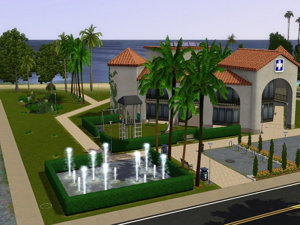 Sims 3 — Broken Needles Hospital by VectoryFloor — This is the best hospital in town! Apart from a lost needle your Sim