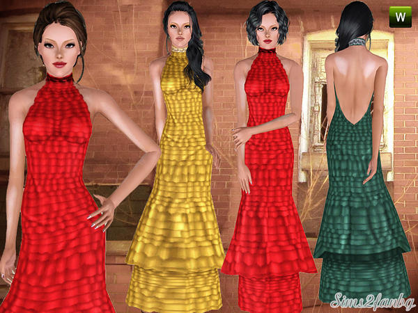 Sims 3 — 258 - Stylish dress by sims2fanbg — .:258 - Stylish dress:. Stylish dress in 3 recolors,Custom