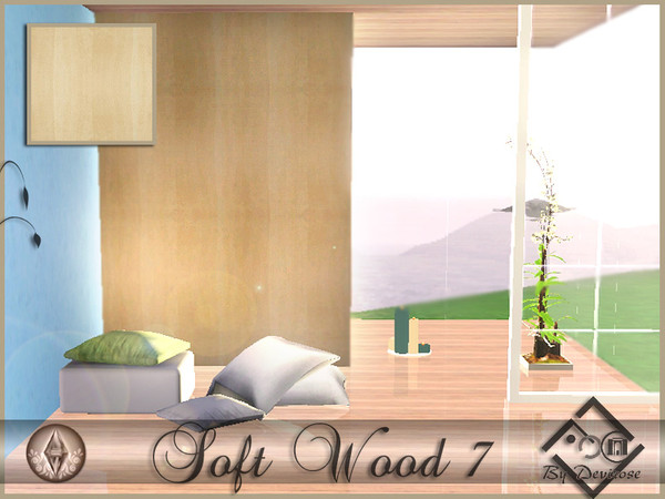 Sims 3 — SoftWood7 by Devirose — By Devirose-created using EA's 'Create a Pattern'.'-No need Expansion packs,base game