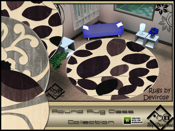 Sims 3 — Round Rug Class Collection  by Devirose — Magnificent rugs round to fill of elegance your rooms. Three rugs in-1