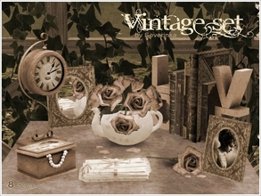 Sims 3 — Vintage set by Severinka_ — Created by Severinka, Set decoration in old vintage style. This set will give your