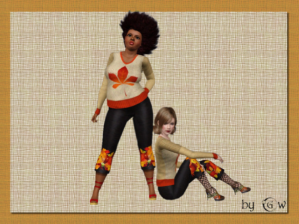 Sims 3 — autumn clothes_by GW by Gvendolin2 — colorful warm clothes give a good mood and will warm your Sims on a cloudy