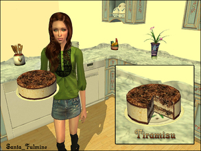 Sims 2 — Tiramisu by Santa_Fulmine — Tasty italian dessert - now for your simmies. You can cook tiramisu after you have
