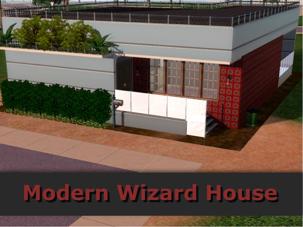 Sims 3 — modern wizard house by colensmith2 — This is a beautiful modern house built in a small terrain for family of