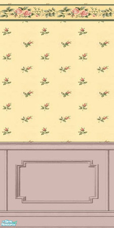 Sims 2 — Rose Garden Walls, Set 12 - 08 by elektra274 — 8 of 30 walls designed to coordinate with my \"Rose