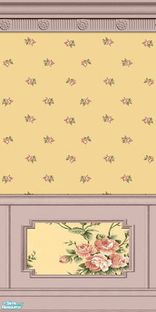 Sims 2 — Rose Garden Walls, Set 12 - 12 by elektra274 — 12 of 30 walls designed to coordinate with my \"Rose