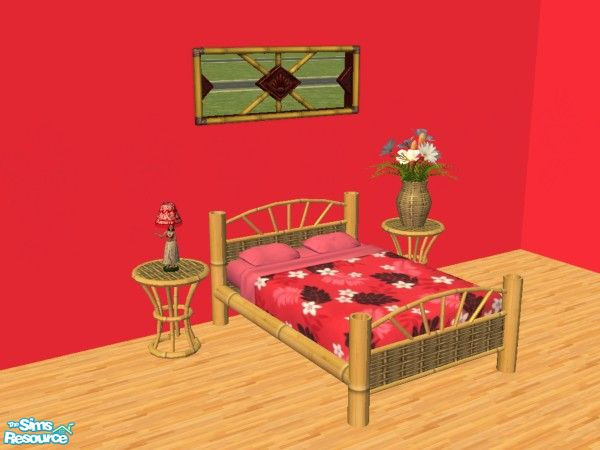 Sims 2 — Hanalei Flowers   by sadie7684 — Hawaiian inspired bedding for your sims.
