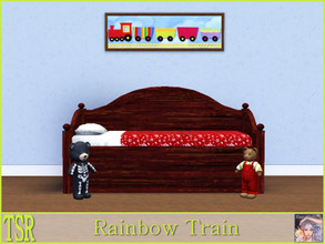 Sims 3 — Rainbow Train by ziggy28 — Rainbow Train. Recolourable frame. TSRAA 