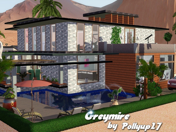 Sims 3 — Greymire by pollyup27 — Greymire A wonderful modern home, nicely decorated throughout. A lovely shaped pool for
