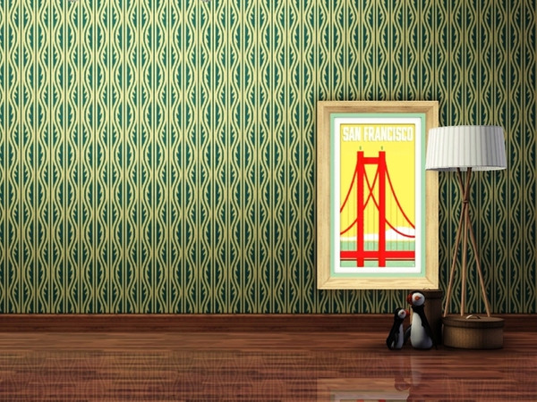 Sims 3 — Tulla pattern III vertical with fabric texture by Falko — Inspired by mid-century style part of Tulla handmade