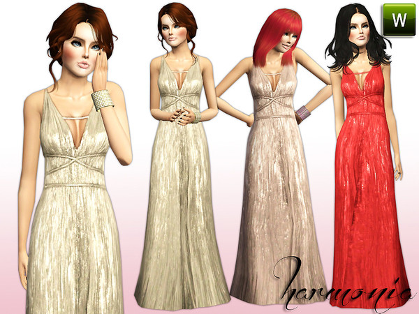 Sims 3 —  by Harmonia — Oscar de la Renta infuses its iconic elegance with Grecian goddess glamour to create this