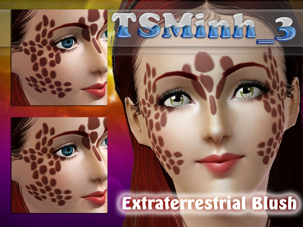 Sims 3 — Extraterrestrial Blush by TsminhSims — Are you Katy Perry 's Fan? Please enjoys this Makeup Set. E,t ~ Alien ~