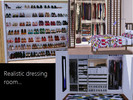 Sims 3 — Realistic Dressing Room paintings by patrymad — For lovers of decor and fashion have a dressing room at home is