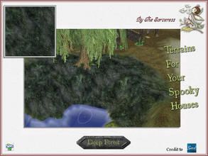 Sims 2 — JJs Deep Forrest by thesorceress — The first Set of Groundcovers to add a little spookyness to your Sim houses.