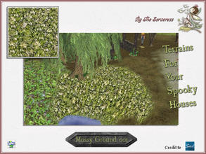 Sims 2 — JJs Mossy Ground 001 by thesorceress — The Second Set of Groundcovers to add a little spookyness to your Sim