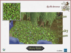 Sims 2 — JJs Mossy Bank by thesorceress — The Second Set of Groundcovers to add a little spookyness to your Sim houses.