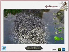 Sims 3 — JJs Gravel texture 001 by thesorceress — The First Set of Groundcovers to add a little spookyness to your Sim