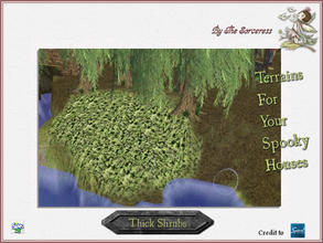 Sims 2 — JJs Thick Shrubs by thesorceress — The 4th set of Terrainpaints to shape and landscapes your lots as you like :)