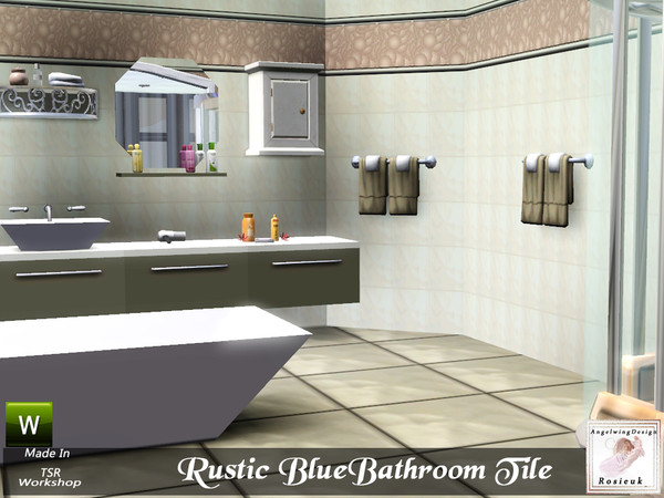 Sims 3 — Rosieuk Wall Tile Rustic Cream by Rosieuk — Wall tile rustic cream and mink this would grace any sim's home.