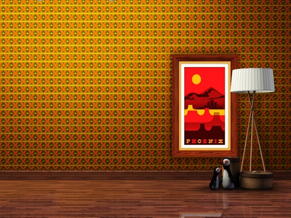 Sims 3 — Tulla pattern V vertical with fabric texture by Falko — Inspired by mid-century style part of Tulla handmade