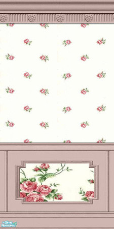 Sims 2 — Rose Garden Walls, Set 9 - 10 by elektra274 — 10 of 30 walls designed to coordinate with my \"Rose