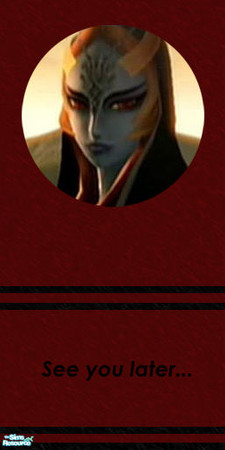 Sims 2 — True Midna - 0 by Cassina — Midna from The legend of Zelda Twilight Princess. The words that are written on it