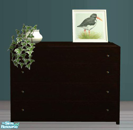 Sims 2 — PB Bedroom - Dresser by ShinoKCR — You can decorate the top with our Potterybarn Dining Cabinetshelf1 Invisible
