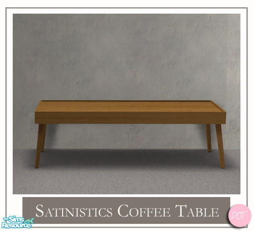 Sims 2 — Satinistics Yellow - Coffee Table BirdRed by DOT — Satinistics, Sofa, Chair, Chair with pillow, LoveSeat with